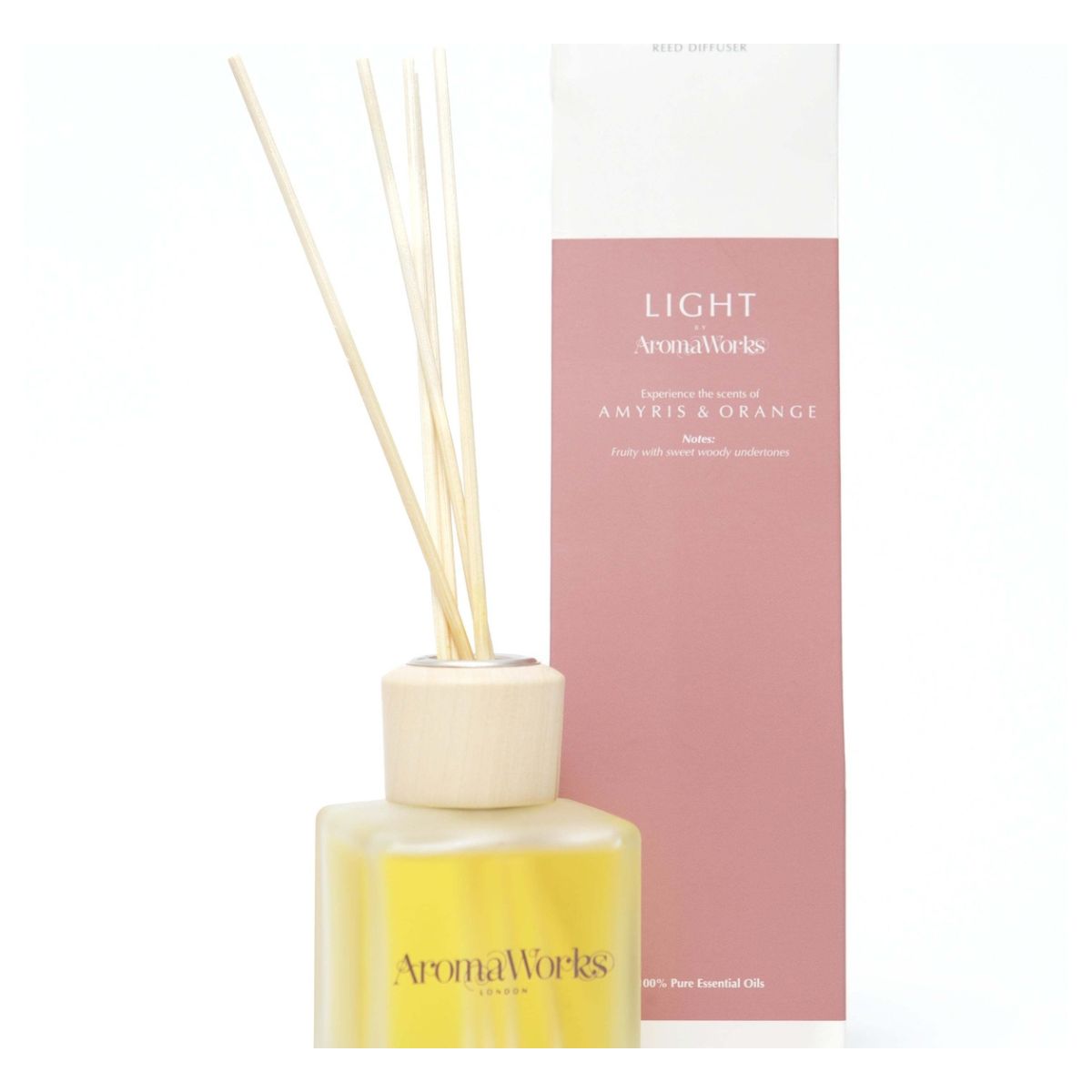 Light Small Reed Diffuser - Amyris & Orange image number null
